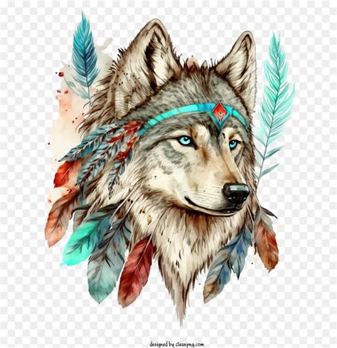 Aquarelle Loup T Te De Loup Png Aquarelle Loup T Te De Loup