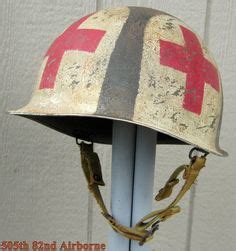 WWII M-1C Airborne Helmet 4-Panel Medic Paratrooper Wwii Uniforms ...