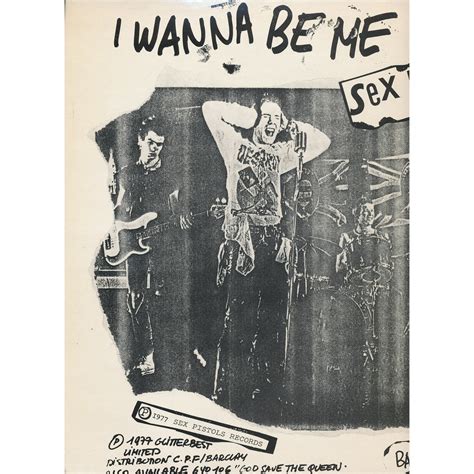 Anarchy In The U K I Wanna Be Me By Sex Pistols Inch With Neil