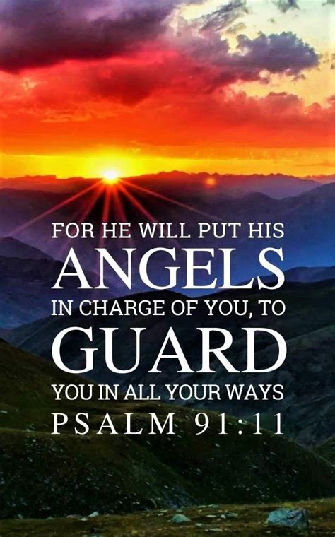 Psalm Web For He Will Put His Angels In Charge Of You To