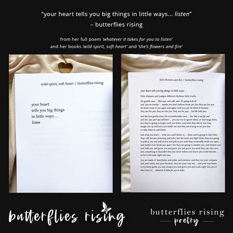your heart tells you big things in little ways quote | January 9, 2019