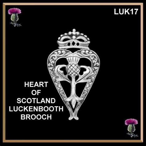 Heart of Scotland Luckenbooth Brooch Scottish Wedding Pin - Etsy