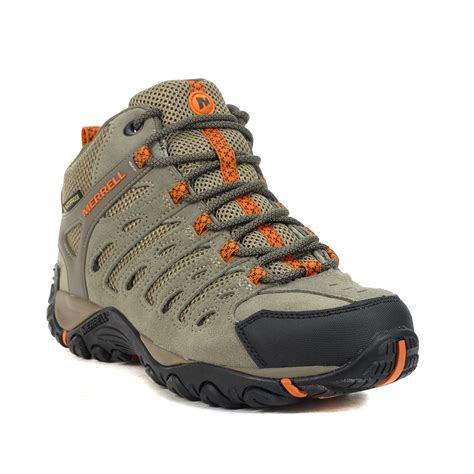 Merrell Men S Crosslander 2 Boulder Apricot Mid Hiking Boots WOOKI