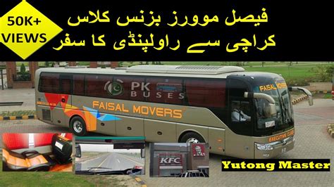 Faisal Movers Business Class Bus Review Karachi To Rawalpindi