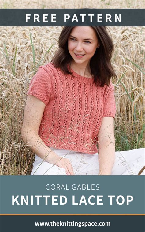 Coral Gables Knitted Lace Top Free Knitting Pattern