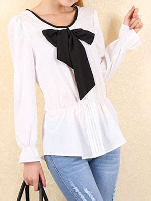 Модные блузки с бантом на шее: фото красивых моделей, с чем носить ...
