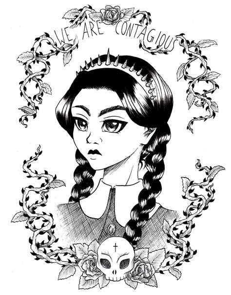 Wednesday Addams Printable Pictures