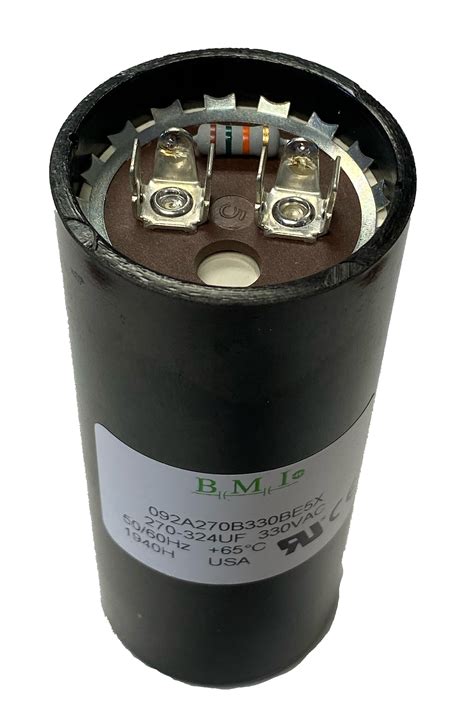 Motor Start Capacitor 270 324 Mfd With Resistor Kinequip Inc