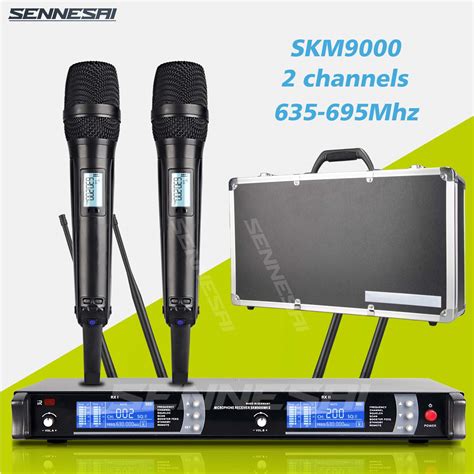 Skm Microphone Professionnel Sans Fil Avec Bo Tier En Aluminium