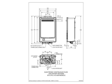 Rheem L Gas Continuous Flow Hot Water System Degrees Preset Natural Gas V From Reece