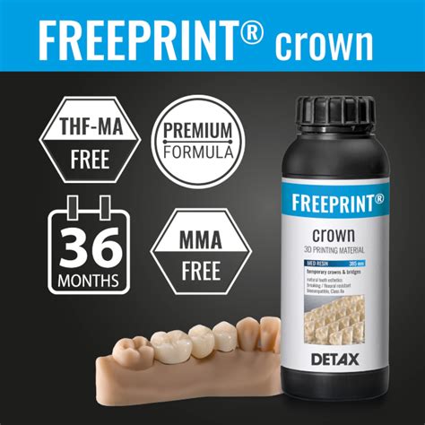 Ortech Dental Freeprint Crown Detax R Sine D