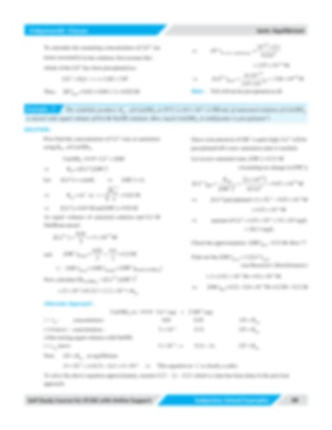 Solution Ionic Equilibrium Subjective Solved Examples Studypool