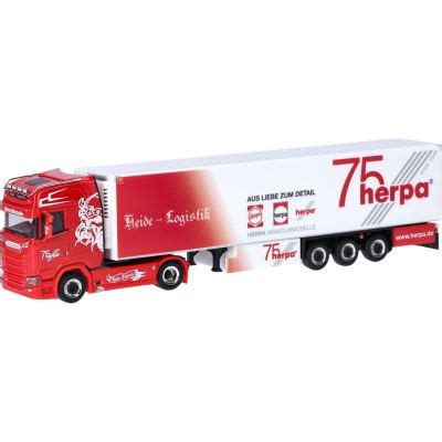 Herpa H Scania Cs Hd K Hlkoffer Sattelzug