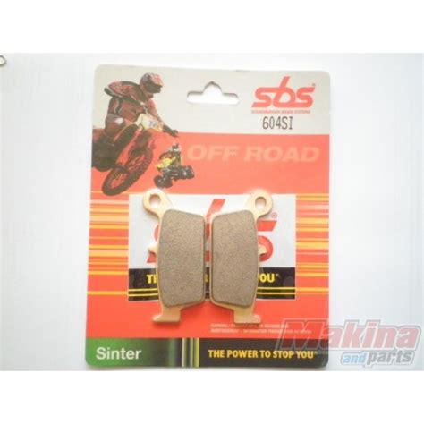 604SI SBS Rear Brake Pads Kawasaki KX 125 250 500 KLX 250 300 400