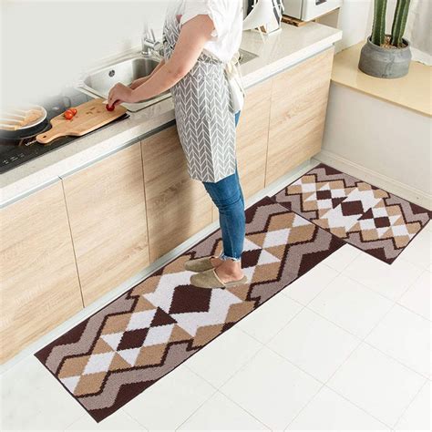 Seloom Durable Kitchen Rug Runners With Non Slip Rubber Backing And Un