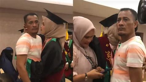 Viral Ekspresi Ayah Menahan Tangis Di Wisuda Putrinya Penuh Haru Hot