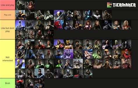 Injustice Characters Tier List (Community Rankings) - TierMaker