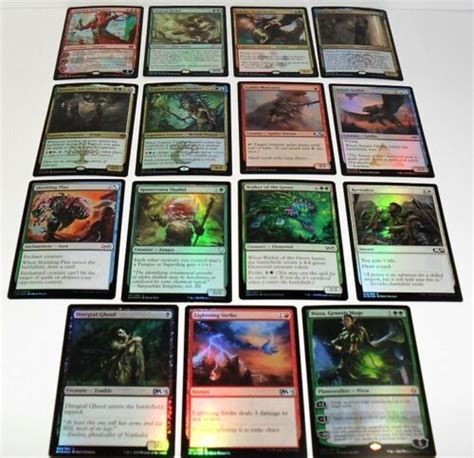 Magic The Gathering Foil Card Lot Of 15 Cards Just As Pictured Lk 1