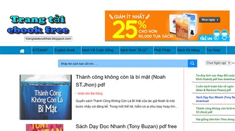 18 trang web download tải ebooks miễn phí cho người mê đọc sách