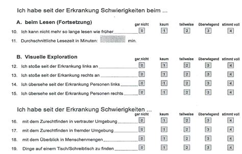 Fragebogen Evaluation Zerebraler Sehst Rungen Kerkhoff