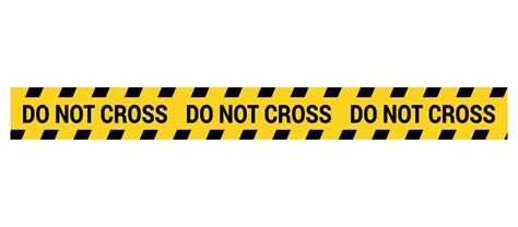 Police Line Do Not Cross Barrier Tape Crime Scene Border Safety Type