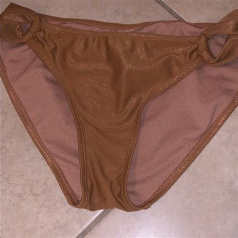 Xhilaration Swim Shiny Copper Bikini Set Poshmark