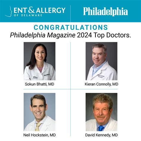 Congratulations To Our 2024 Philadelphia Magazine Top Doctors Ent