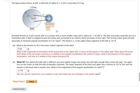 Solved The Figure Below Shows At Left A Solid Disk Of Chegg