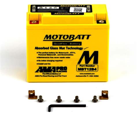 MBT12B4 MOTOBATT Quadflex AGM Bike Battery 12V 11Ah