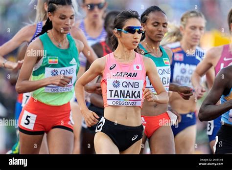 Nozomi Tanaka, of Japan, competes in the final in the women's 5000 ...