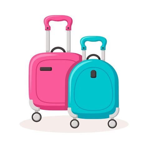 Premium Vector Bon Voyage Concept Traveling Suitcases And Bags On