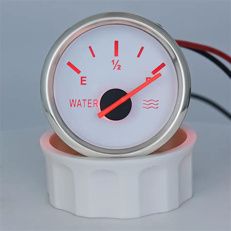 52mm Gauge Water Level Gauge Red Light 0 190 Ohm Water Tank Level Indicator Meter With Fuel