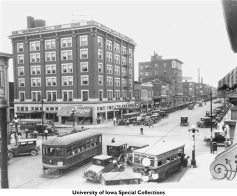 Downtown Iowa City Iowa Early 1920s Iowa City Town And Campus