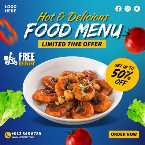 Food Ads Template Postermywall