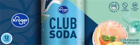 Kroger® Club Soda 12 Pack12 Oz Cans 12 Pk 12 Fl Oz Ralphs