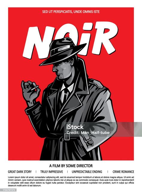 Noir Detective Movie Poster Stock Illustration - Download Image Now ...