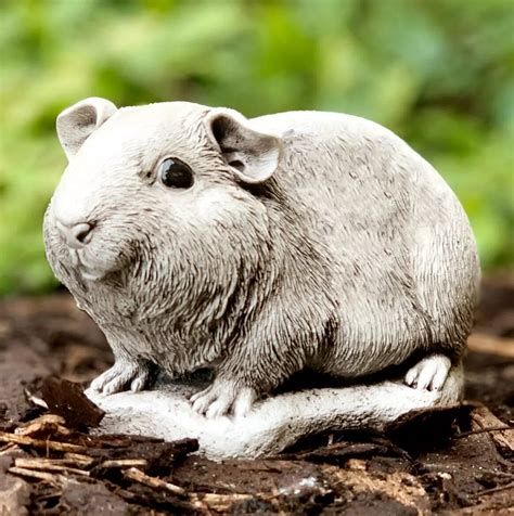 Guinea Pig Memorial Figurine Concrete Hamster Statue Garden