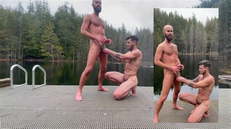 Studs Naked Stoking Each Other S Cocks In Public Nature Park OnlyFans WillBlunderfield MrDexParker