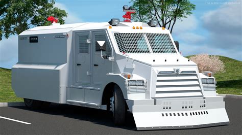 Armored Truck for Riot Control White Rigged 3D Model $149 - .max - Free3D