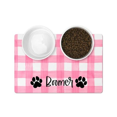 Personalized Dog Bowl Mat Custom Pet Placemat for Your - Etsy