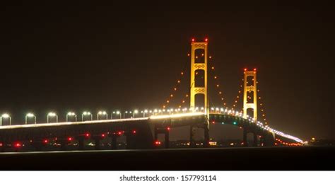 86 Mackinaw Bridge At Night Images, Stock Photos, and Vectors ...