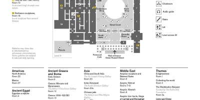 British museum map - Map of British museum (England)