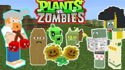 Plants Vs Zombies Addon Minecraft Pe 1 16 Plantas Vs Zombies Mod Para Minecraft Bedrock Youtube