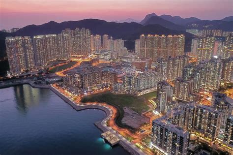 Panorama Aerial View Of Hong Kong City Tseung Kwan O 8 April 2022