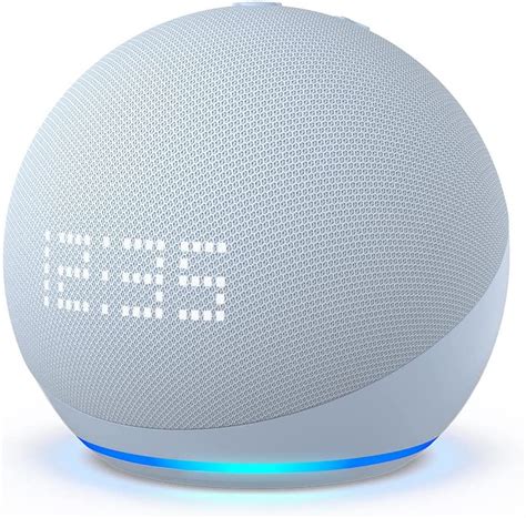 ECHO DOT ALEXA 5ª GERAÇÃO RELÓGIO BRANCO AMAZON BLUETOOT AMAZON