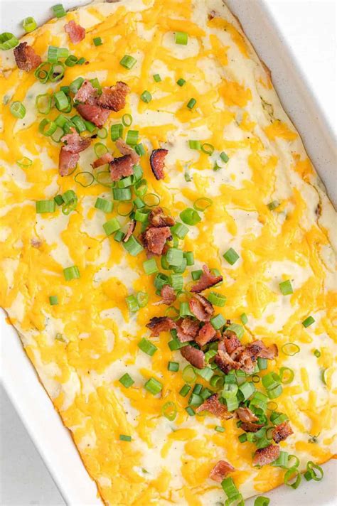 Loaded Mashed Potato Casserole Recipe Rachel Cooks®