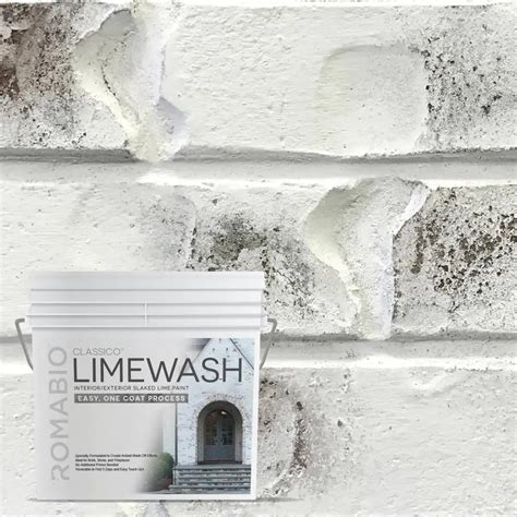 Romabio Classico Limewash Interiorexterior Paint 15l 4gal 38900