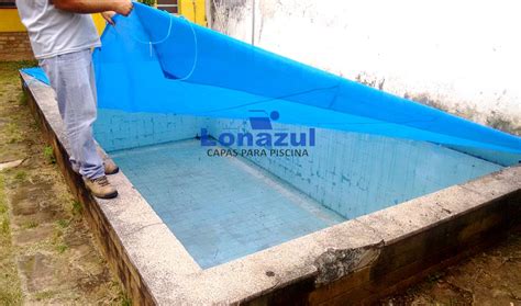 Capa Tela Para Piscina Tipo Peneira 6x3 Azul 6x3 Lonazul Capas