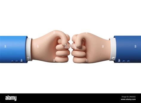 Fist Bump Cartoon