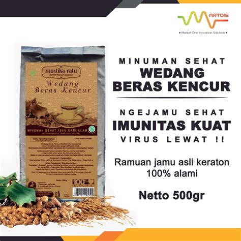 Jual Mustika Ratu Wedang Beras Kencur Gr Shopee Indonesia